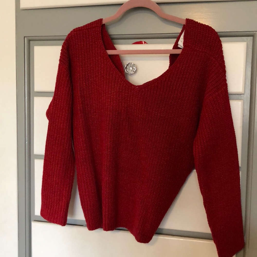 ASTR twist Back Sweater